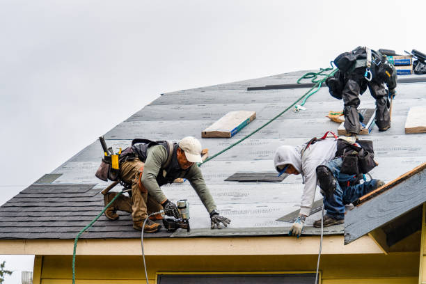 Professional Gutter Installation technician working in Harrison, MT